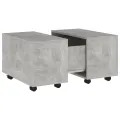 Table basse Gris béton 60x60x38 cm Aggloméré