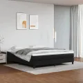 cadre de lit avec matelas Noir 160x200 cm