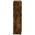 Bibliothèque chêne fumé 82,5x30,5x115 cm bois d'ingénierie