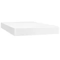 cadre de lit avec matelas Blanc 120x200cm Similicuir
