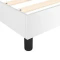 cadre de lit avec matelas Blanc 120x200cm Similicuir
