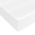 cadre de lit avec matelas Blanc 120x200cm Similicuir
