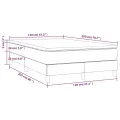 cadre de lit avec matelas Blanc 120x200cm Similicuir