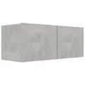 Ensemble de meuble TV 7 pcs Gris béton Aggloméré