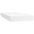 cadre de lit avec matelas Blanc 90x200 cm Similicuir