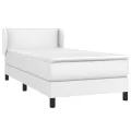 cadre de lit avec matelas Blanc 80x200 cm Similicuir