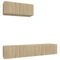 Ensemble de meubles TV 3 pcs Chêne sonoma Bois d'ingénierie