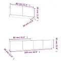 Ensemble de meubles TV 3 pcs Chêne sonoma Bois d'ingénierie