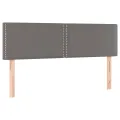 cadre de lit avec matelas Gris 140x190 cm Similicuir
