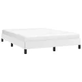 Cadre de lit Blanc 140x190 cm Similicuir