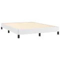 Cadre de lit Blanc 140x190 cm Similicuir