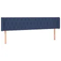 Tête de lit à LED Bleu 183x16x78/88 cm Tissu