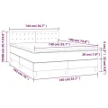 cadre de lit avec matelas Blanc 140x190cm Similicuir