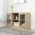 Armoire à vitrine Chêne sonoma 120x30,5x70 cm Aggloméré