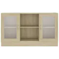 Armoire à vitrine Chêne sonoma 120x30,5x70 cm Aggloméré