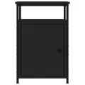 Tables de chevet 2 pcs noir 40x42x60 cm bois d'ingénierie