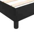 cadre de lit avec matelas Noir 180x200 cm Similicuir