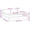 cadre de lit avec matelas Noir 180x200 cm Similicuir