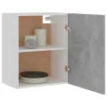 Armoires suspendues 2 pcs Gris béton 50x31x60 cm Aggloméré