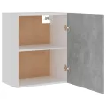 Armoires suspendues 2 pcs Gris béton 50x31x60 cm Aggloméré