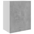 Armoires suspendues 2 pcs Gris béton 50x31x60 cm Aggloméré