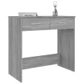 Bureau Sonoma gris 80x40x75 cm Bois d'ingénierie