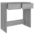 Bureau Sonoma gris 80x40x75 cm Bois d'ingénierie