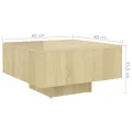 Table basse Chêne sonoma 60x60x31,5 cm Aggloméré