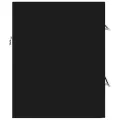 Armoire d'évier Noir 60x38,5x48 cm Aggloméré