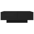 Table basse Noir 90x60x31 cm Aggloméré