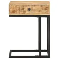 Table d'appoint en forme d'U 45x30x61cm Bois de manguier massif