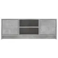 Meuble TV gris béton 102x30x37,5 cm bois d'ingénierie