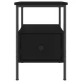 Table de chevet noir 34x36x50 cm bois d’ingénierie