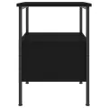 Table de chevet noir 34x36x50 cm bois d’ingénierie