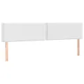 cadre de lit avec matelas Blanc 180x200cm Similicuir