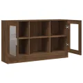 Armoire à vitrine Chêne marron 120x30,5x70 cm Bois d'ingénierie
