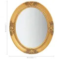 Miroir mural style baroque 50x60 cm Doré