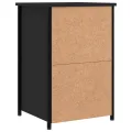 Table de chevet noir 40x36x60 cm bois d’ingénierie