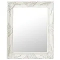 Miroir mural style baroque 50x60 cm Blanc