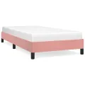 Cadre de lit Rose 90x200 cm Velours
