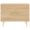 Tables basses 2 pcs chêne sonoma 50x50x40 cm bois d'ingénierie
