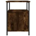Table de chevet chêne fumé 34x35,5x50 cm bois d'ingénierie