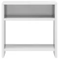 2 pcs Tables de chevet Blanc brillant 40 x 30 x 40 cm Aggloméré