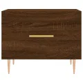 Table basse Chêne marron 50x50x40 cm Bois d'ingénierie