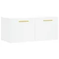 Armoire murale blanc 80x36,5x35 cm bois d'ingénierie