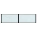 Table console Marbre blanc 140x35x75,5 cm Verre trempé