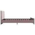 Cadre de lit Rose Velours 160x200 cm