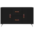 Buffet noir 100x36x60 cm bois d'ingénierie