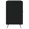 Buffet noir 100x36x60 cm bois d'ingénierie