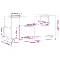 Meuble TV gris béton 102x34,5x43 cm bois d'ingénierie